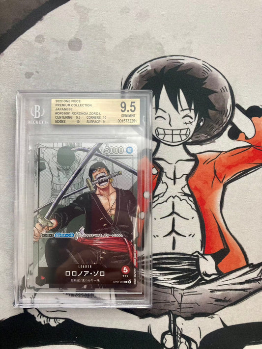 BGS 9.5 - Roronoa Zoro Premium Alt Leader OP01-001 - Japanese - Premium  from Hero Cards - Just $69.95! Shop now at Hero Cards