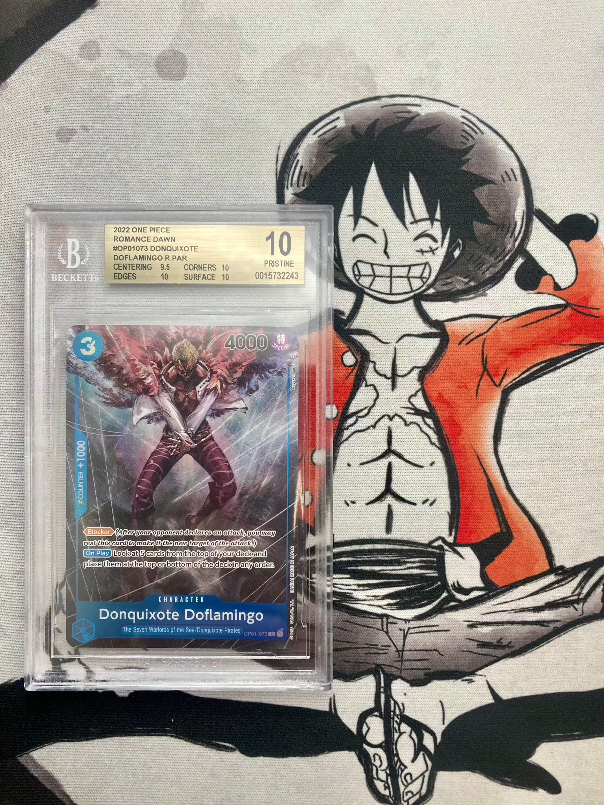 BGS 10 - Donquixote Doflamingo - OP01-073 Alt Art Parallel - Premium  from Hero Cards - Just $190! Shop now at Hero Cards