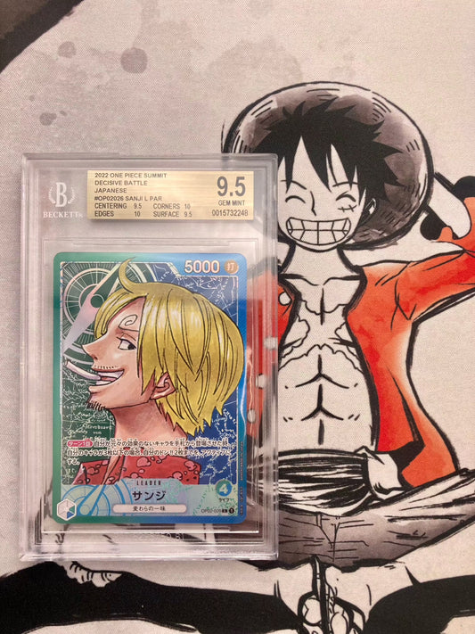 BGS 9.5 - Sanji - Alt Art Parallel Leader OP02-026 - Japanese - Premium  from Hero Cards - Just $84.95! Shop now at Hero Cards