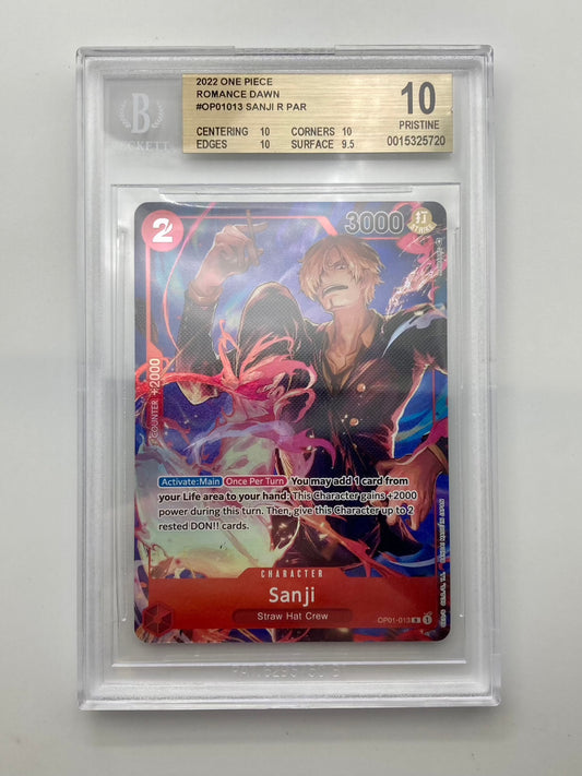 BGS 10 - Sanji - Alt Art - OP01-013 R - Romance Dawn - Premium  from Hero Cards - Just $200! Shop now at Hero Cards