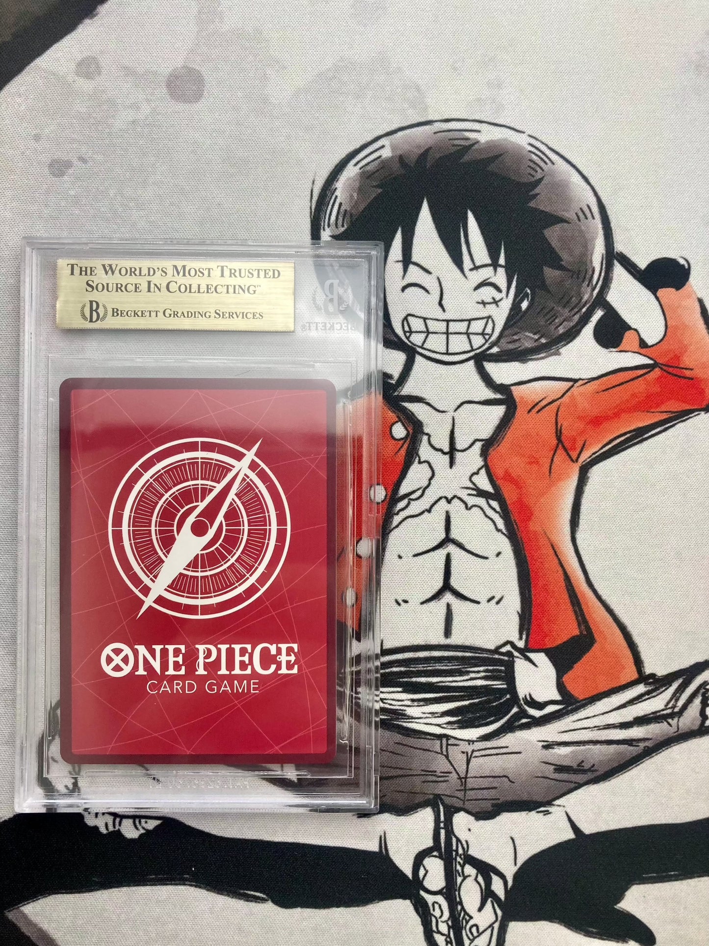 BGS 9.5 - Monkey D Garp OP02-002 L - Alt Art Parallel Leader (Pre-Errata) - Premium  from Hero Cards - Just $210! Shop now at Hero Cards