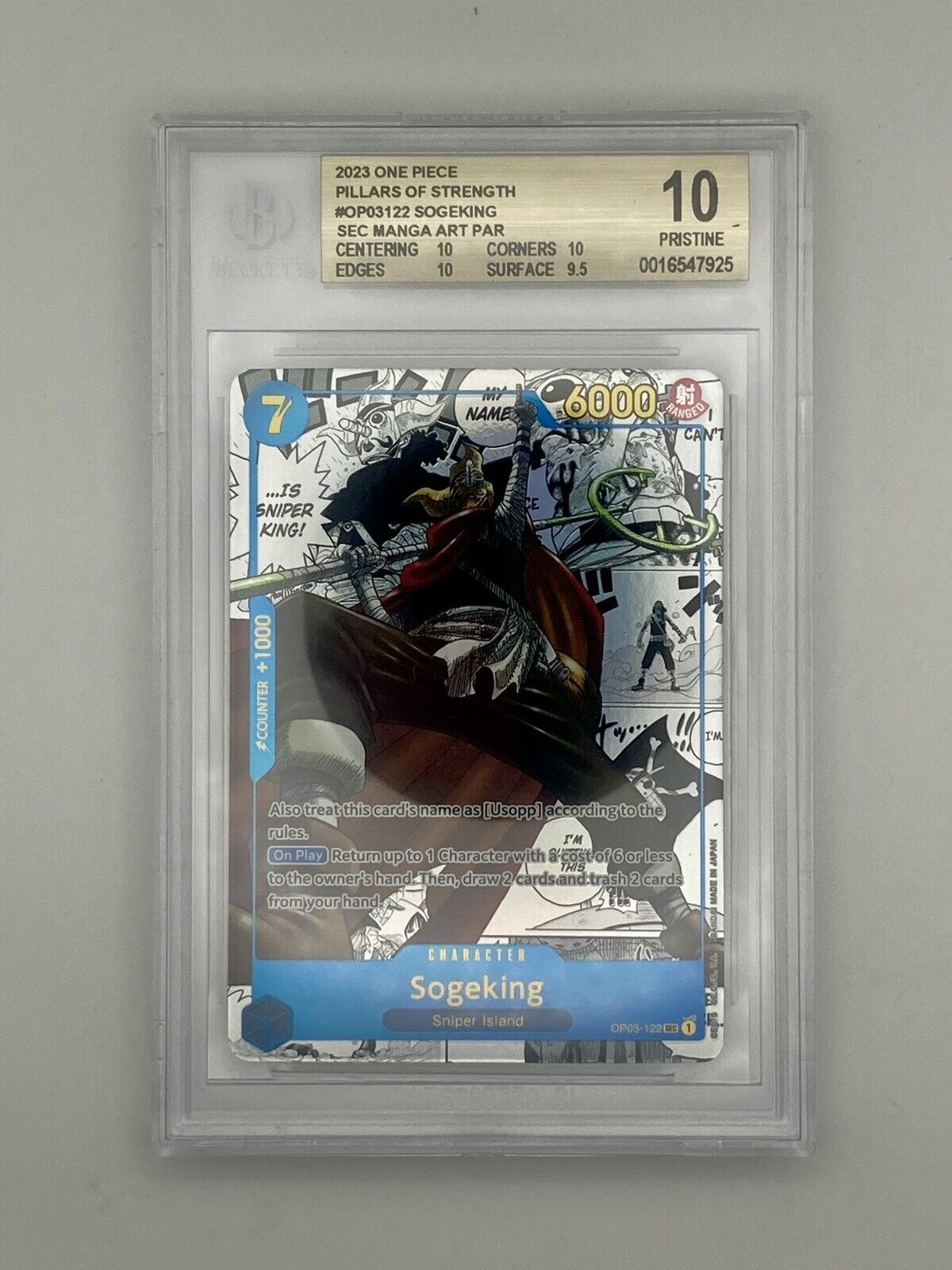 BGS 10 - Sogeking - OP03-122 SEC - Manga Alt Art Parallel - Premium  from Hero Cards - Just $2495! Shop now at Hero Cards