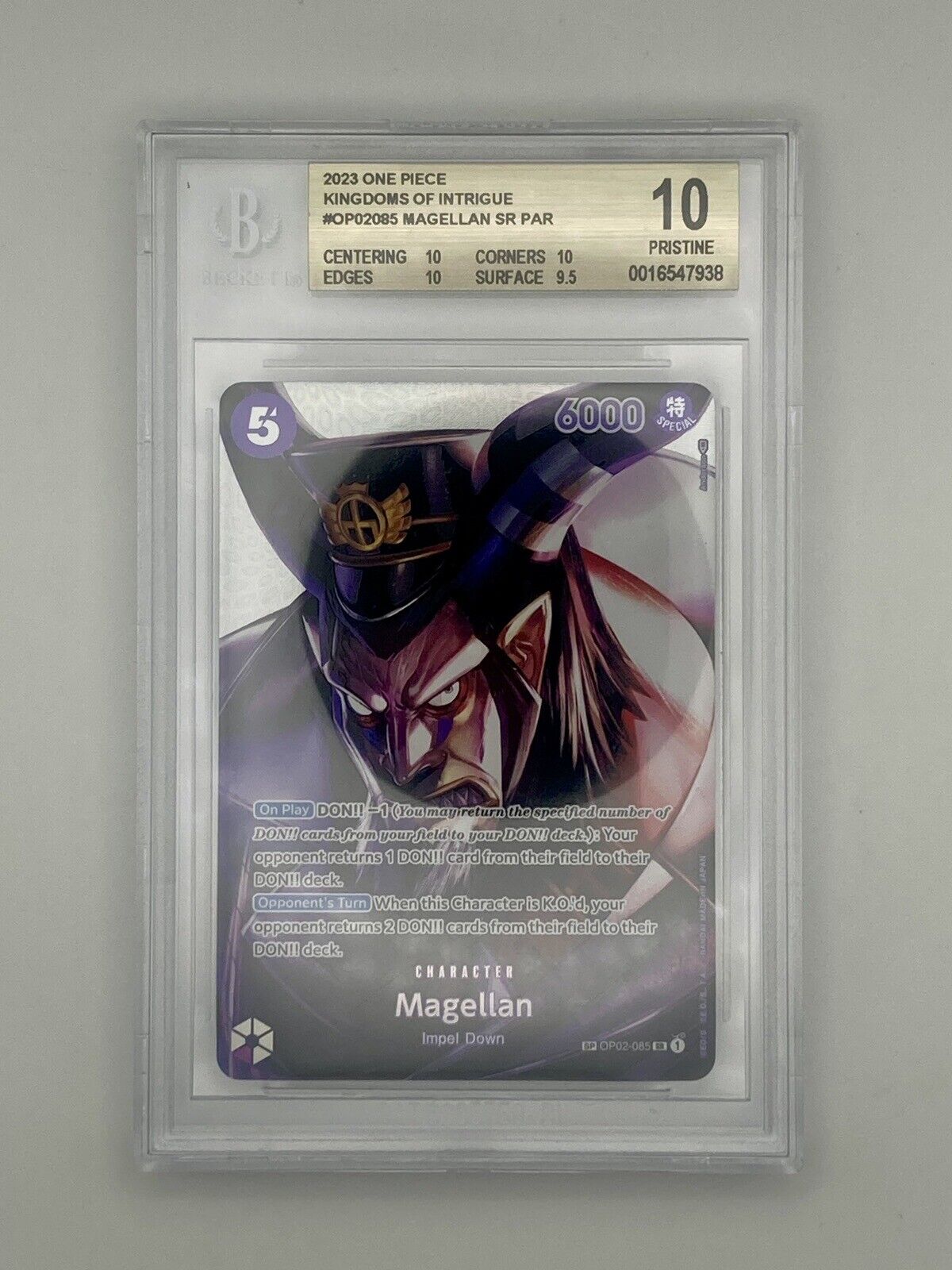 BGS 10 - Magellan - OP02-085 SR - OP04 SP Alt Art - Premium  from Hero Cards - Just $150! Shop now at Hero Cards