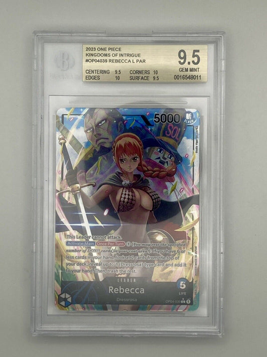 BGS 9.5 - Rebecca - OP04-039 L - Alt Art Parallel Leader - Premium  from Hero Cards - Just $135! Shop now at Hero Cards