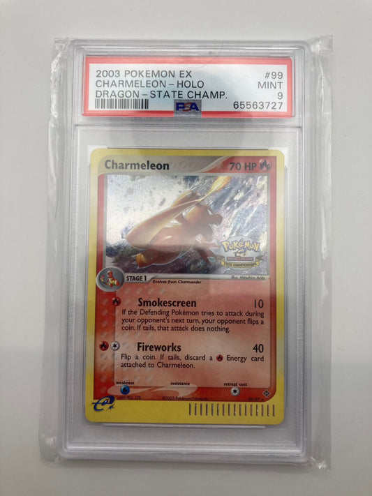 PSA 9 - Charmeleon 99/97 Secret Rare - EX Dragon Pokemon TCG State Championships - Premium  from SPJCards - Just $180! Shop now at Hero Cards