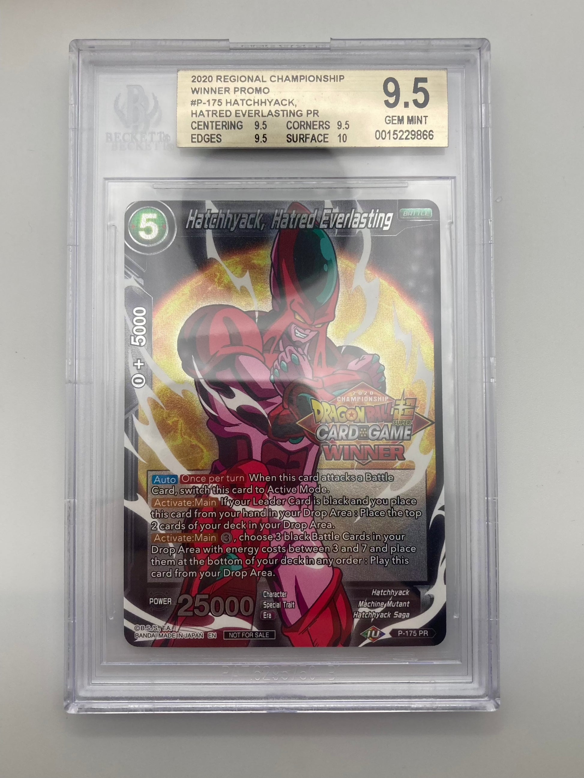 BGS 9.5 - Hatchhyack, Hatred Everlasting P-175 DBS Championship Winner 2020 - Premium  from Hero Cards - Just $125! Shop now at Hero Cards