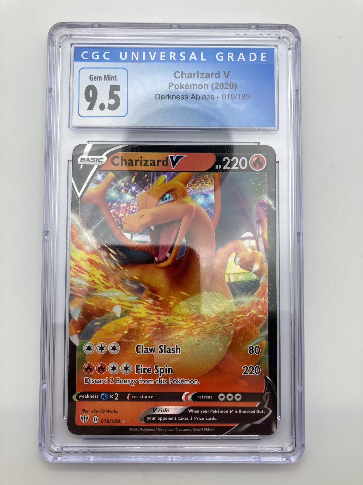 CGC 9.5 - Charizard V 019/189 - Darkness Ablaze - Premium  from SPJCards - Just $19.95! Shop now at Hero Cards